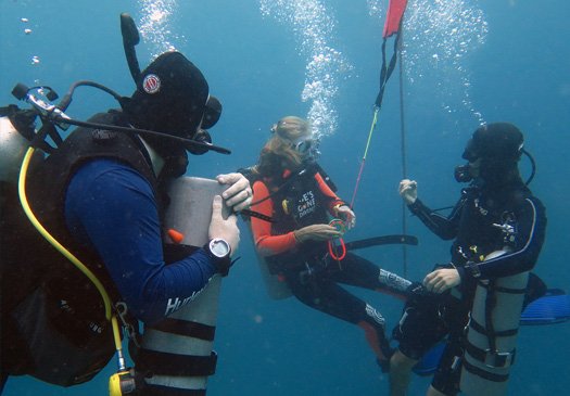 Doe je PADI deep dive specialty in Bali