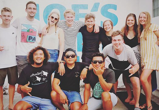 Blije PADI studenten Bali